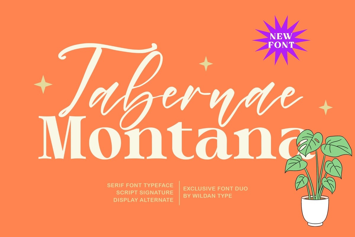 Tabernae Montana Script Font preview