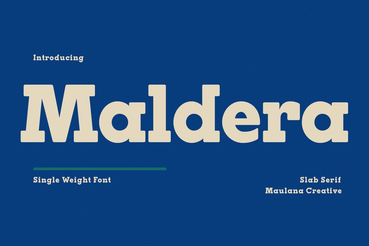 Maldera Regular Font preview