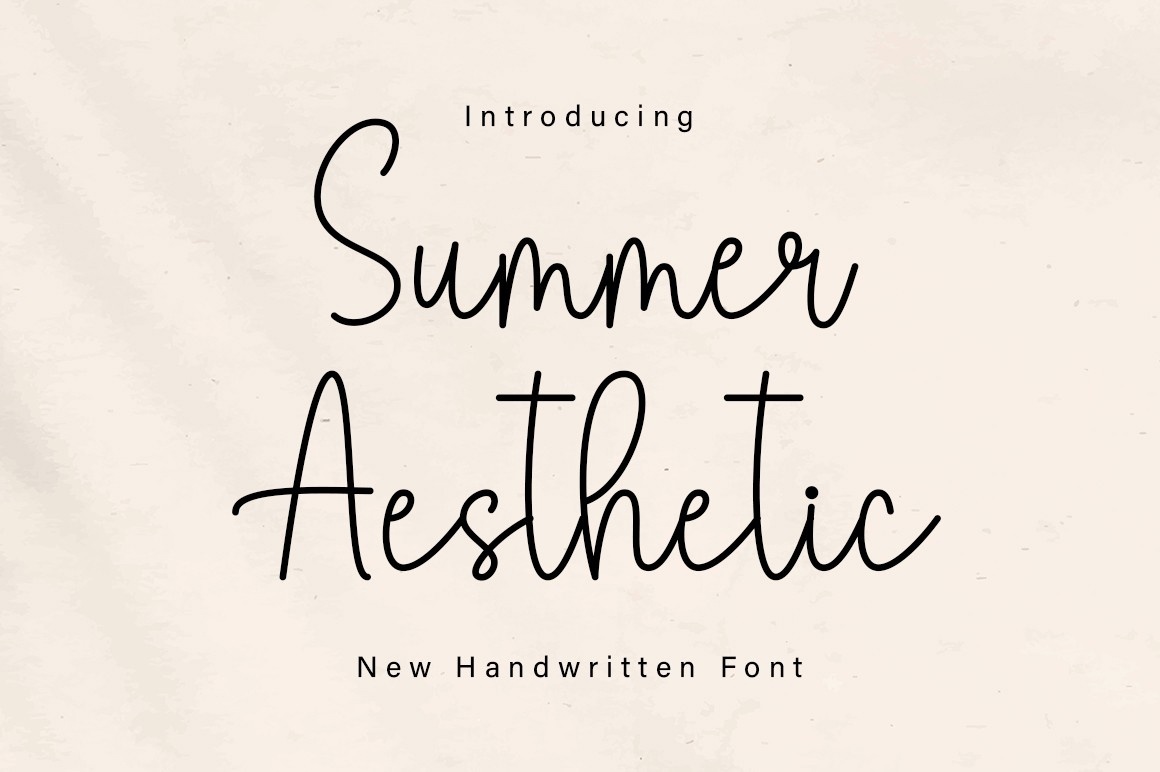 Summer Aesthetic Font preview