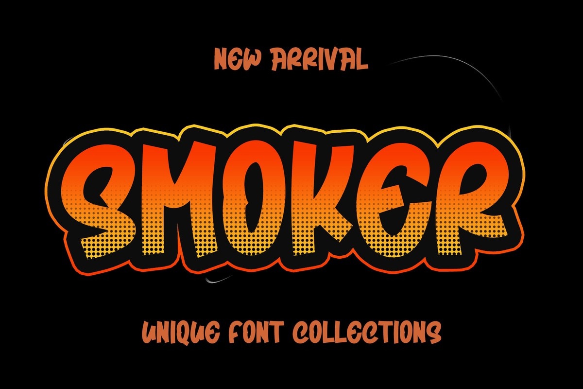 Smoker Font preview