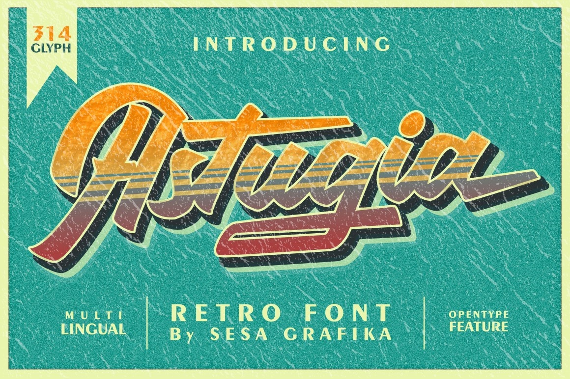 Astugia Font preview