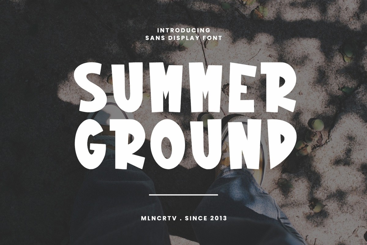 Summer Ground Font preview