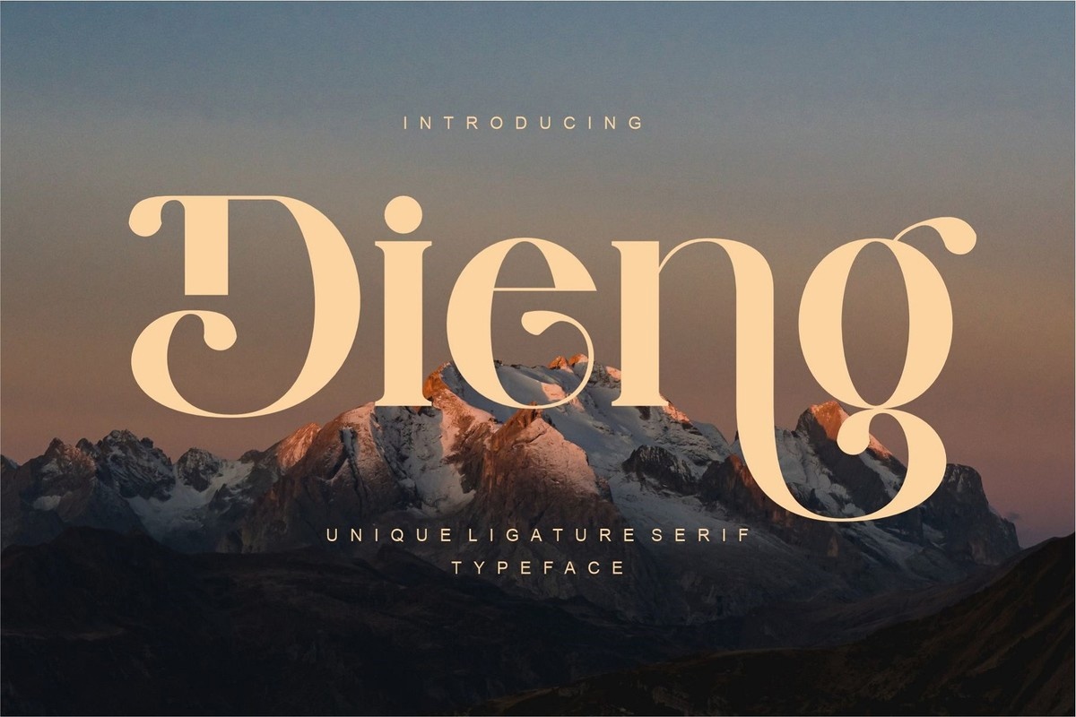 Dieng Font preview