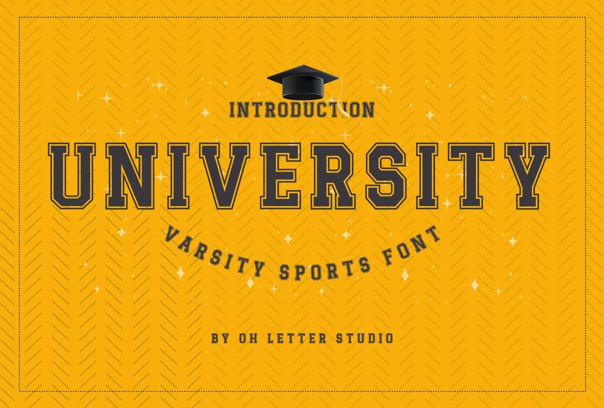 University 2U Font preview