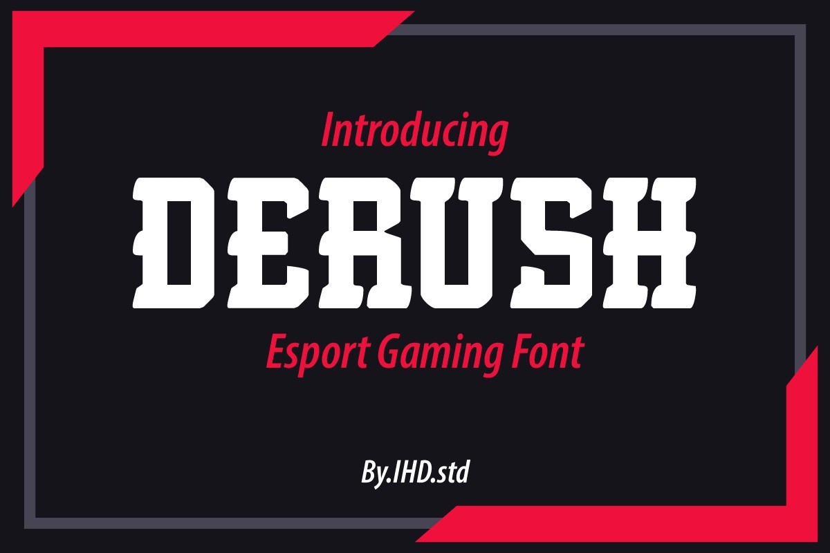 Derush Smooth Font preview
