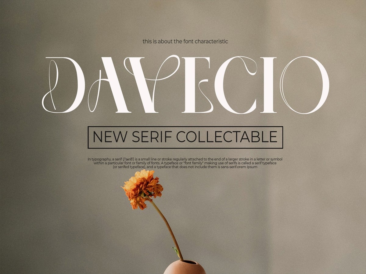 Davecio Font preview