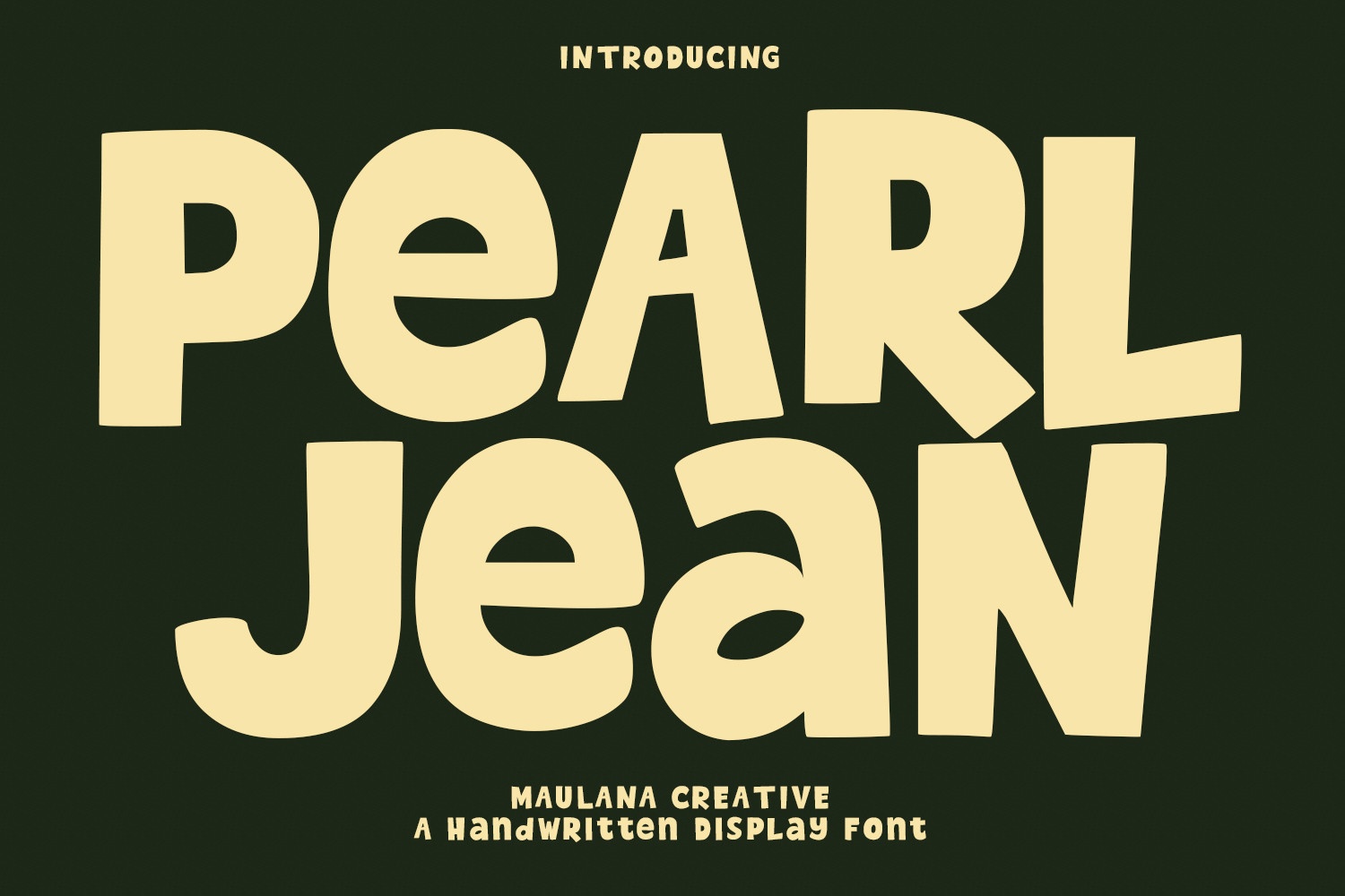 Pearl Jean Regular Font preview