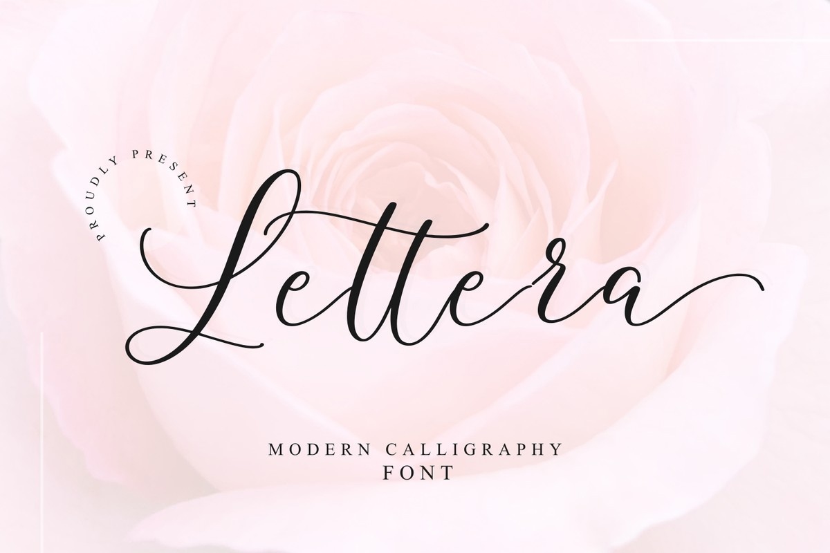 Lettera Font preview
