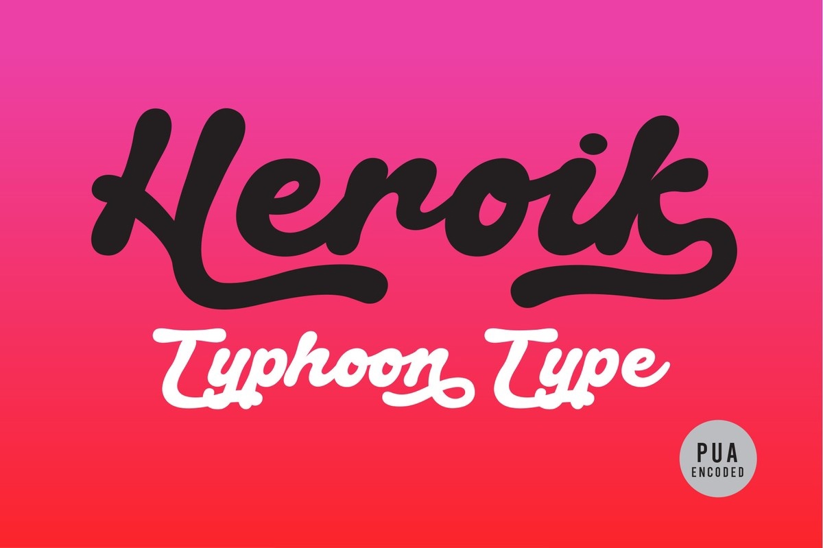 Heroik Regular Font preview