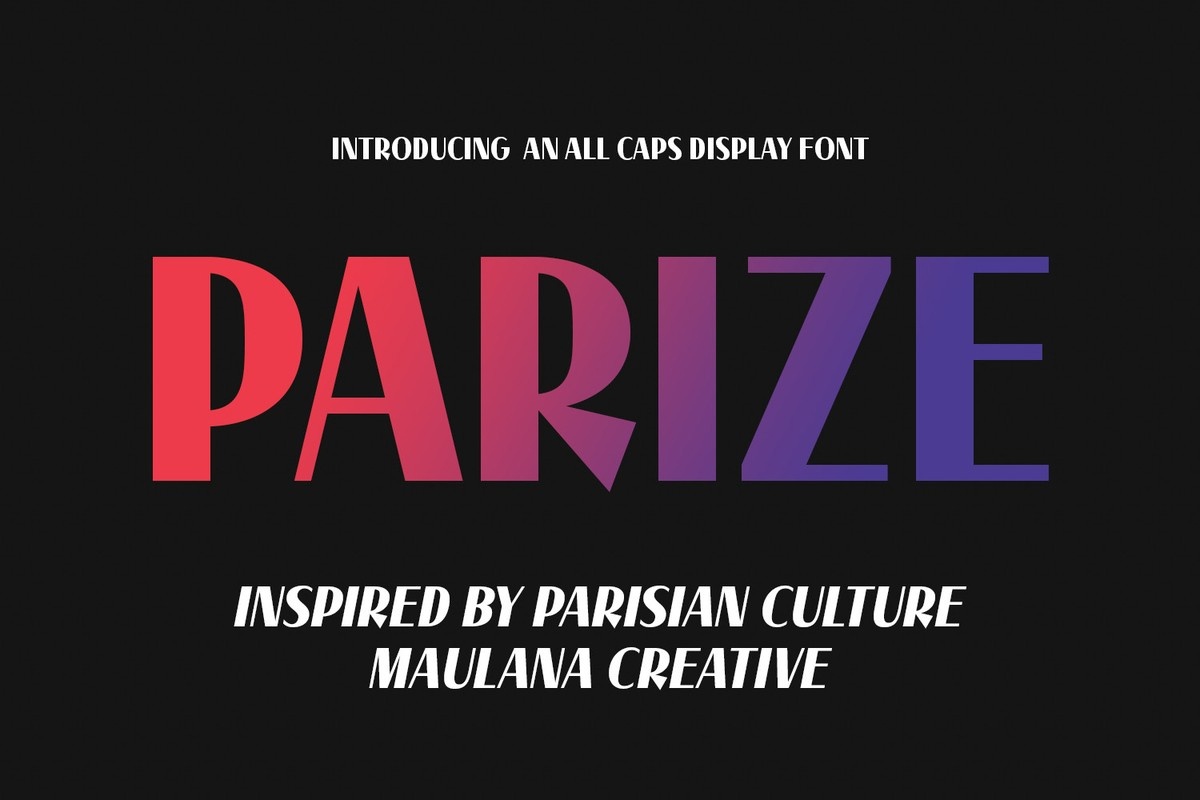 Parize Regular Font preview