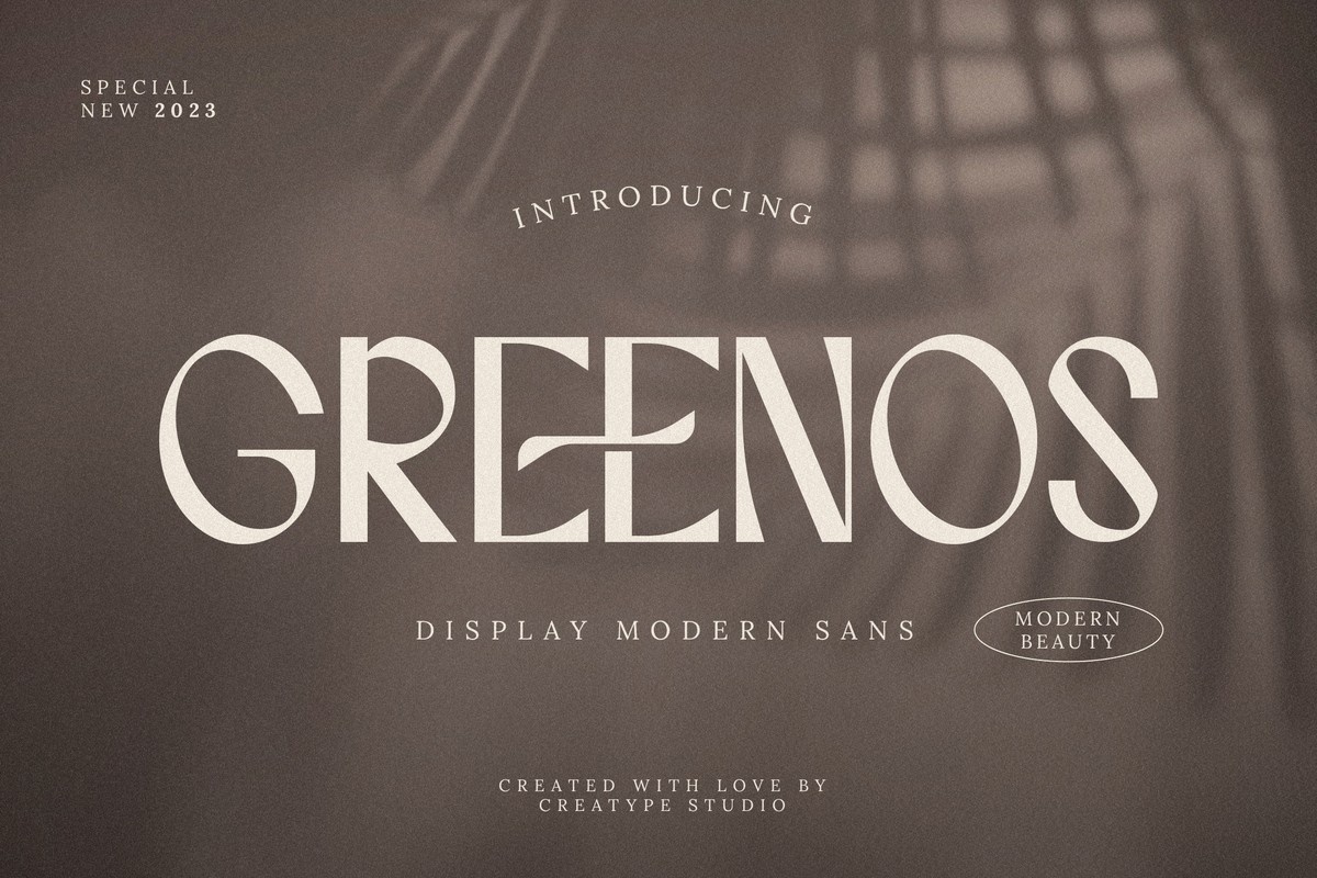 Greenos Font preview