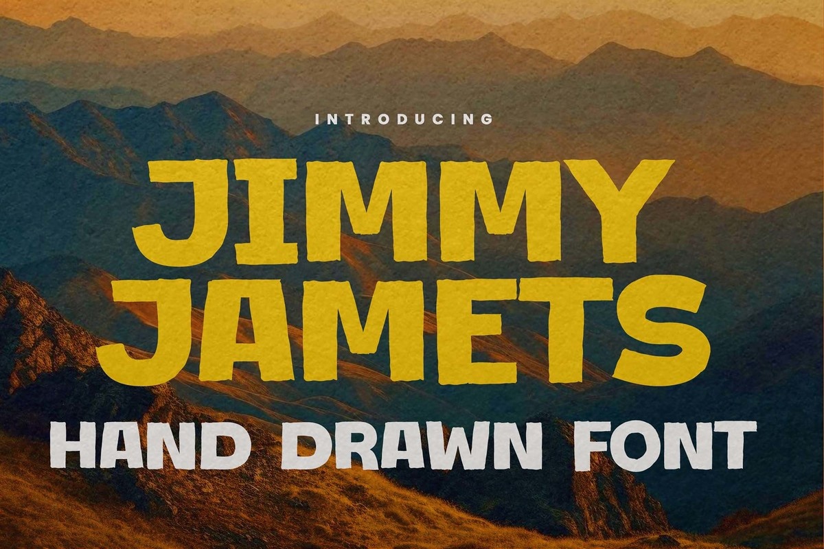 Jimmy Jamets Regular Font preview