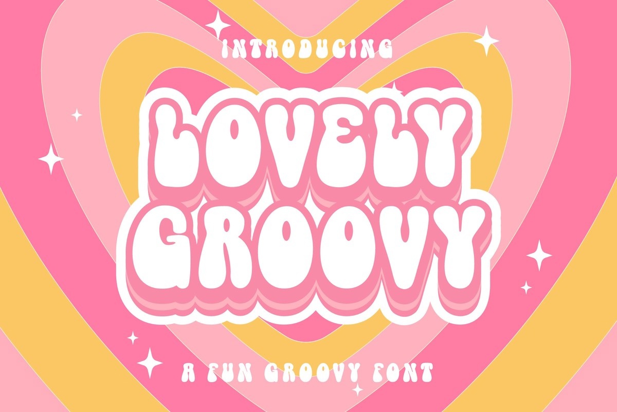Lovely Groovy Font preview