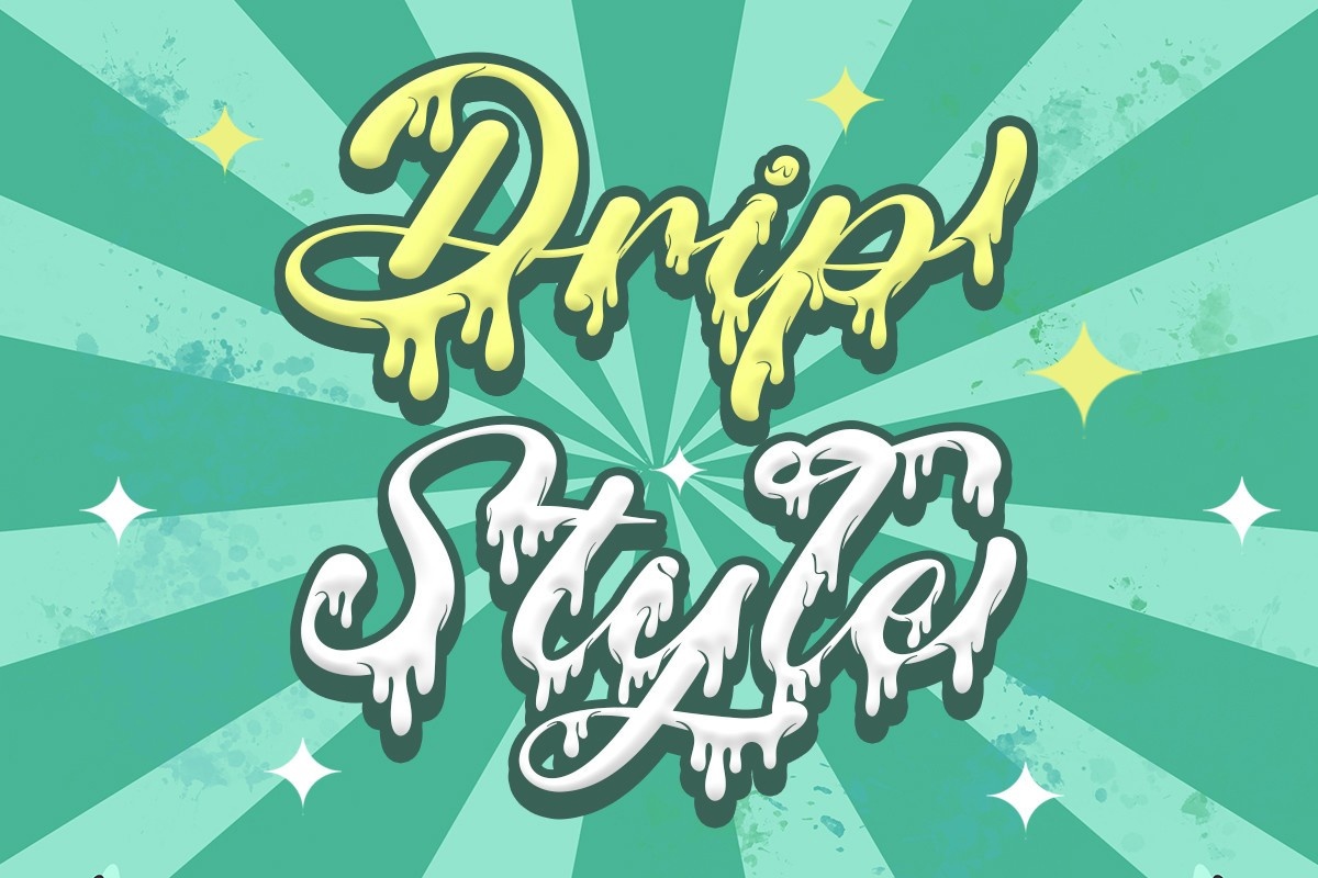 Drip Style Font preview