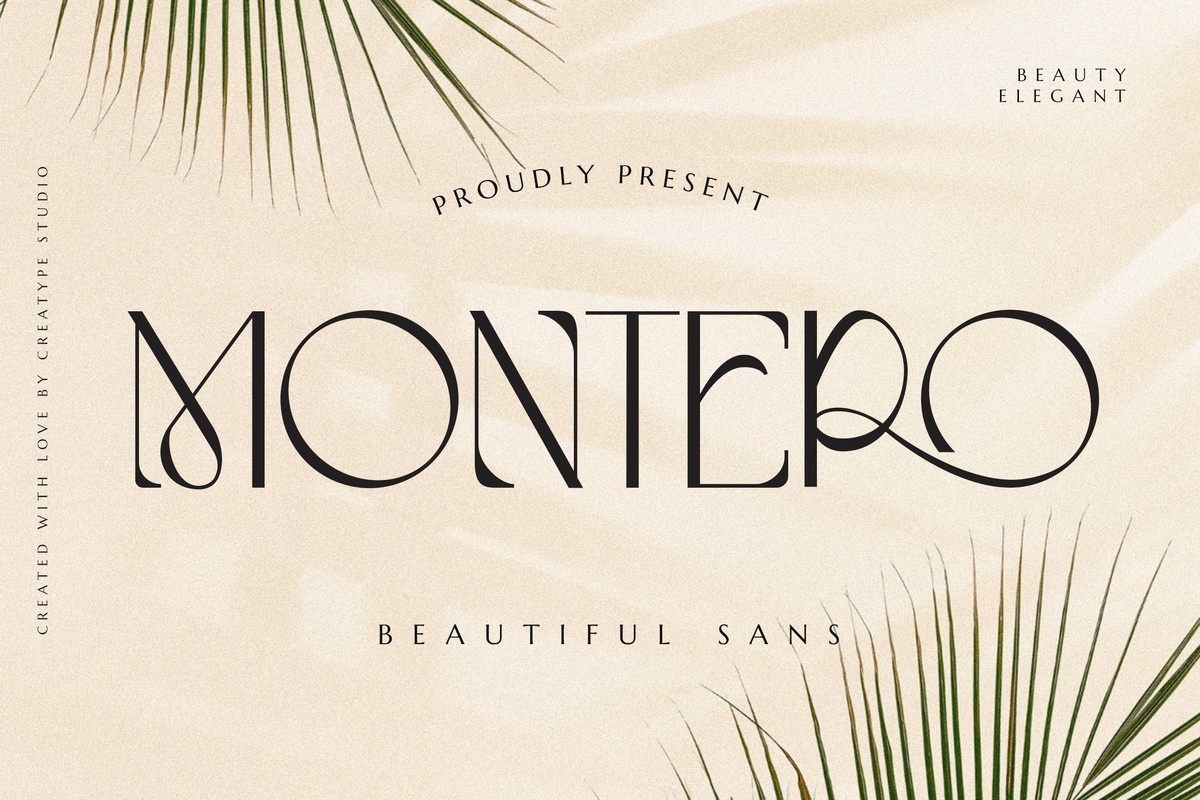 Montero Font preview