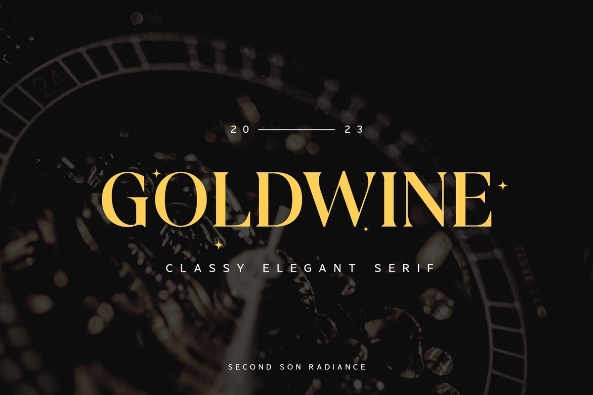 Goldwine Font preview