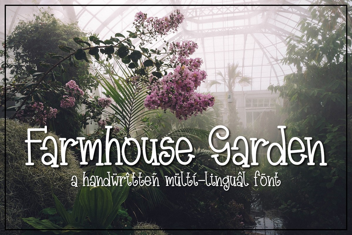 Farmhouse Garden Font preview