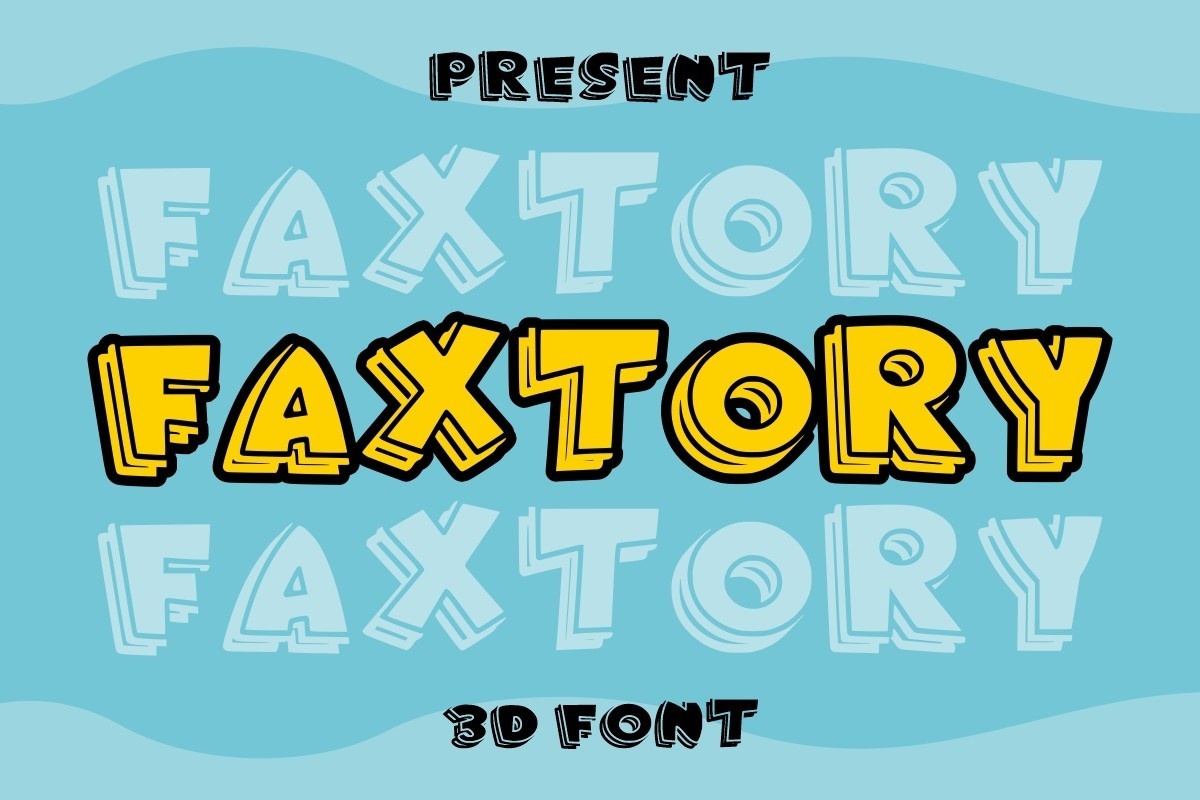 Faxtory Font preview