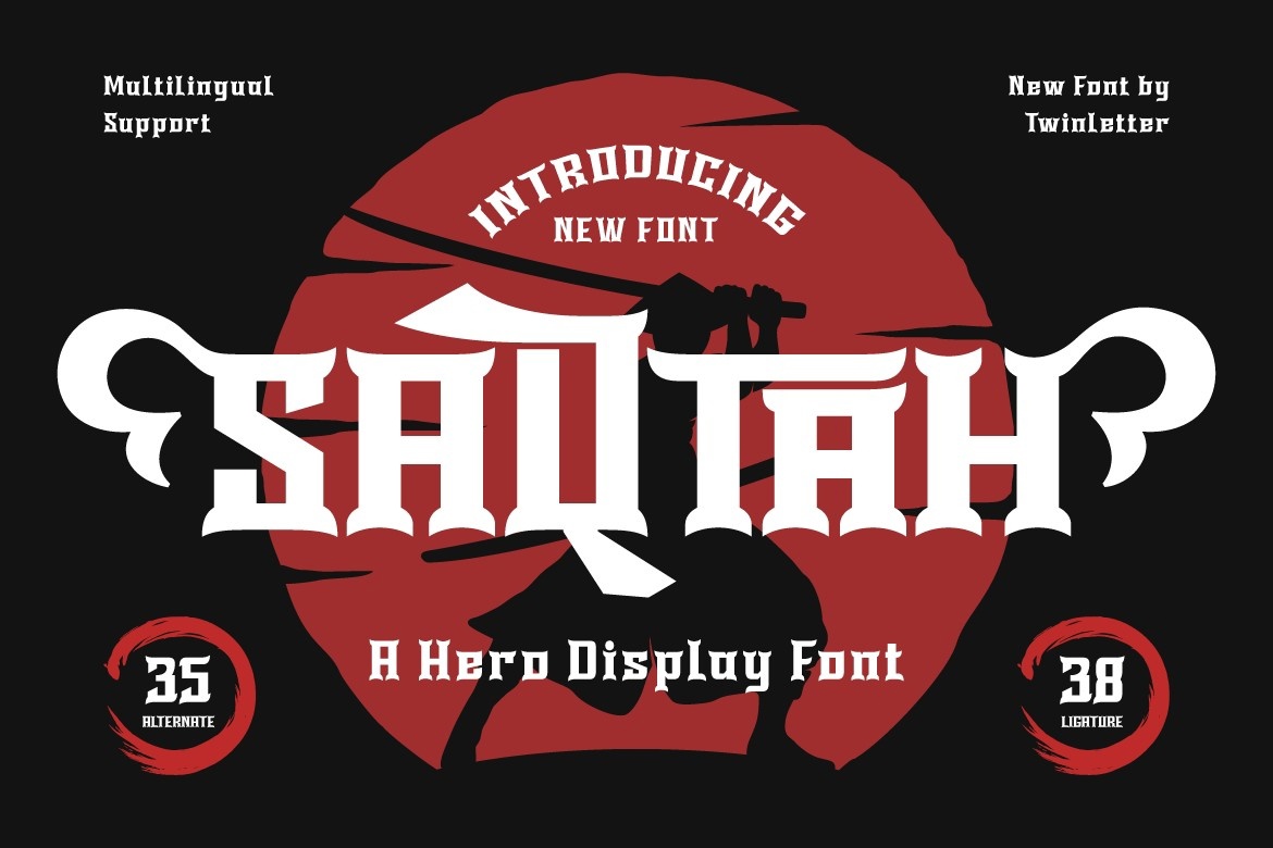 Saqtah Font preview