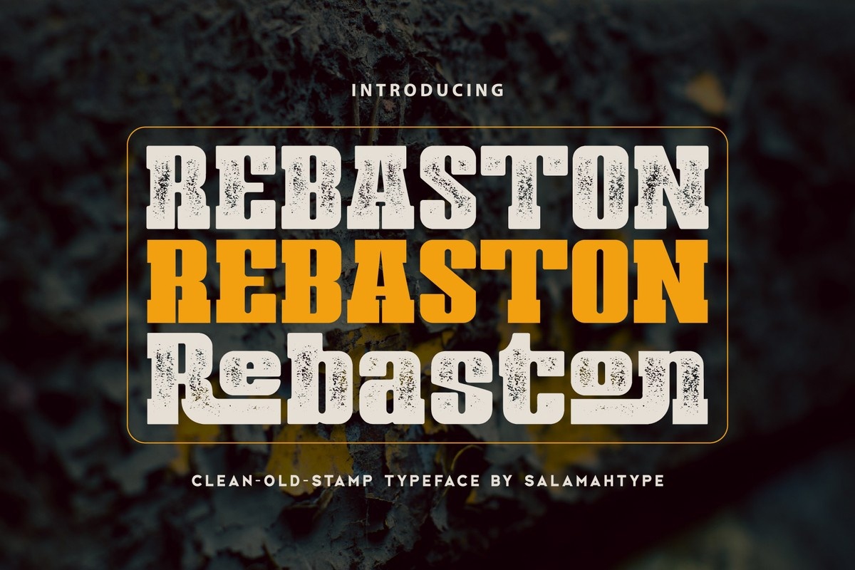 Rebaston Regular Font preview