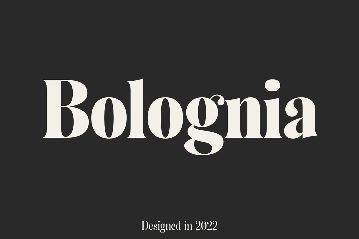 Bolognia Font preview