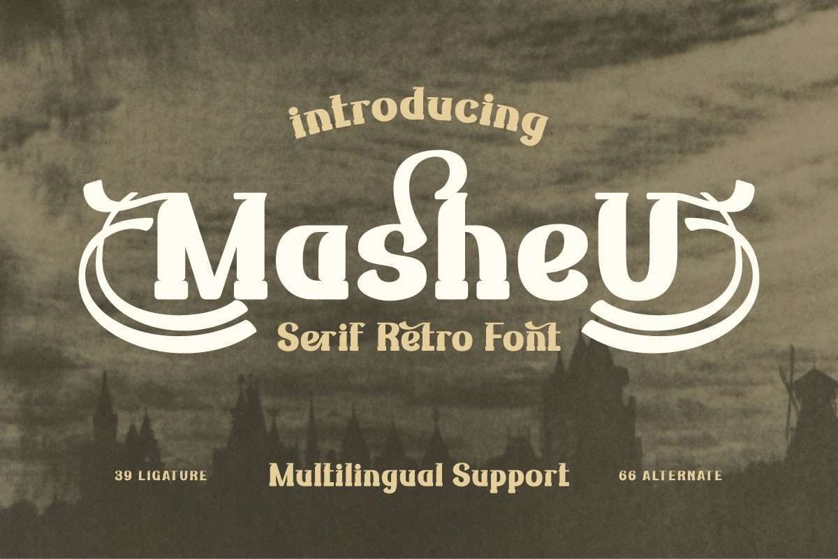 Masheu Regular Font preview