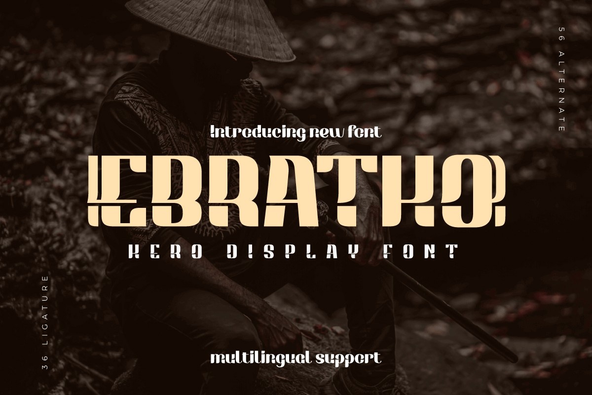 Ebratho Font preview