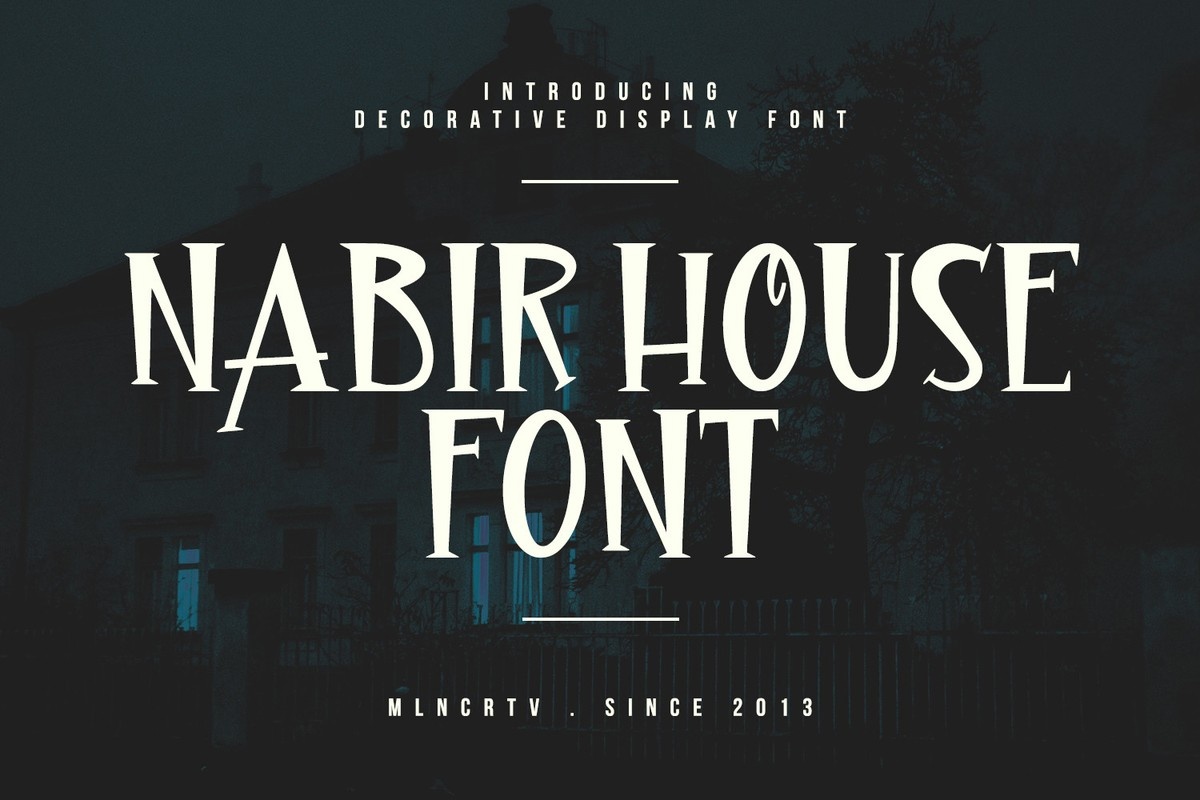 Nabir House Font preview