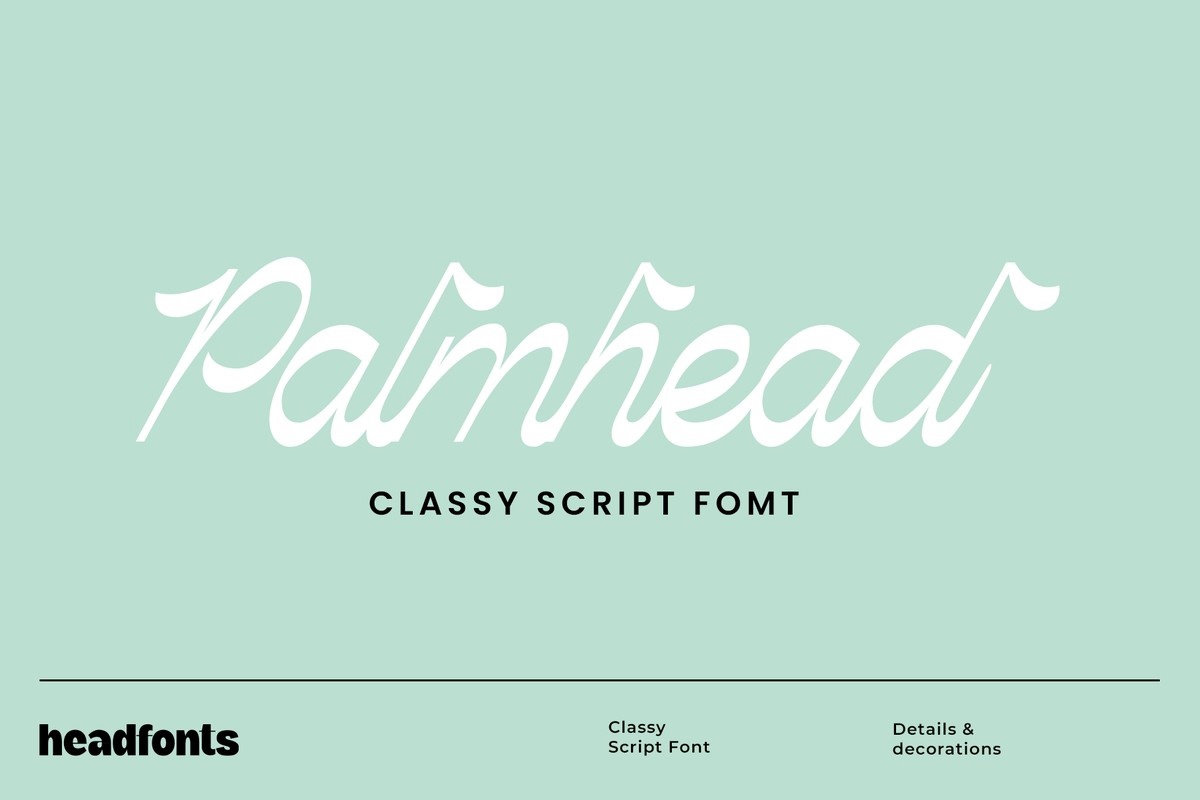 Palmhead Font preview