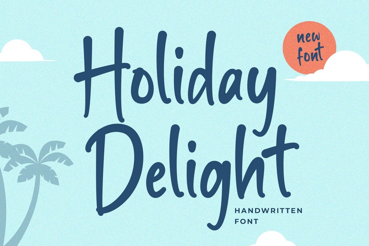 Holiday Delight Regular Font preview
