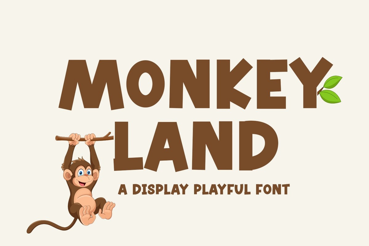 Monkey Land Font preview