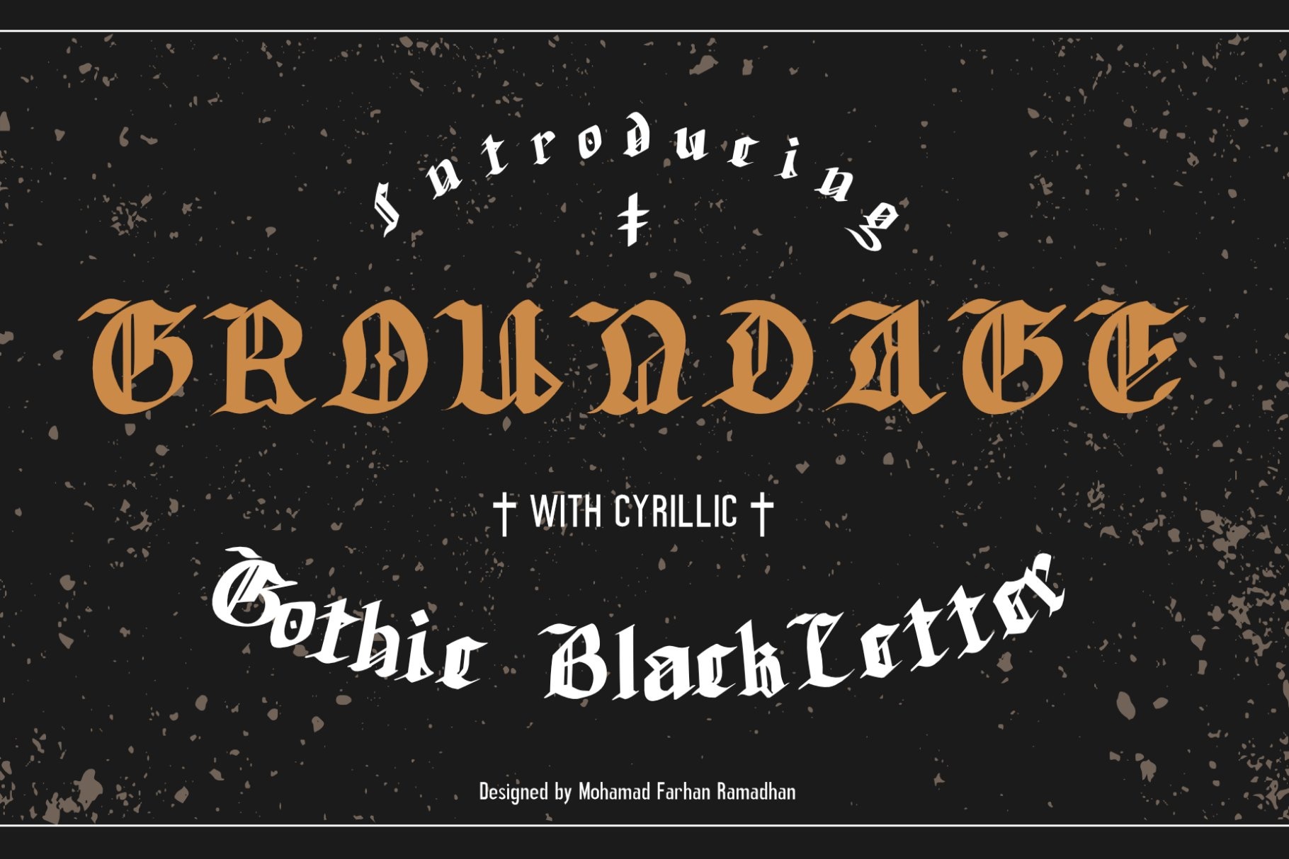 Groundage Font preview