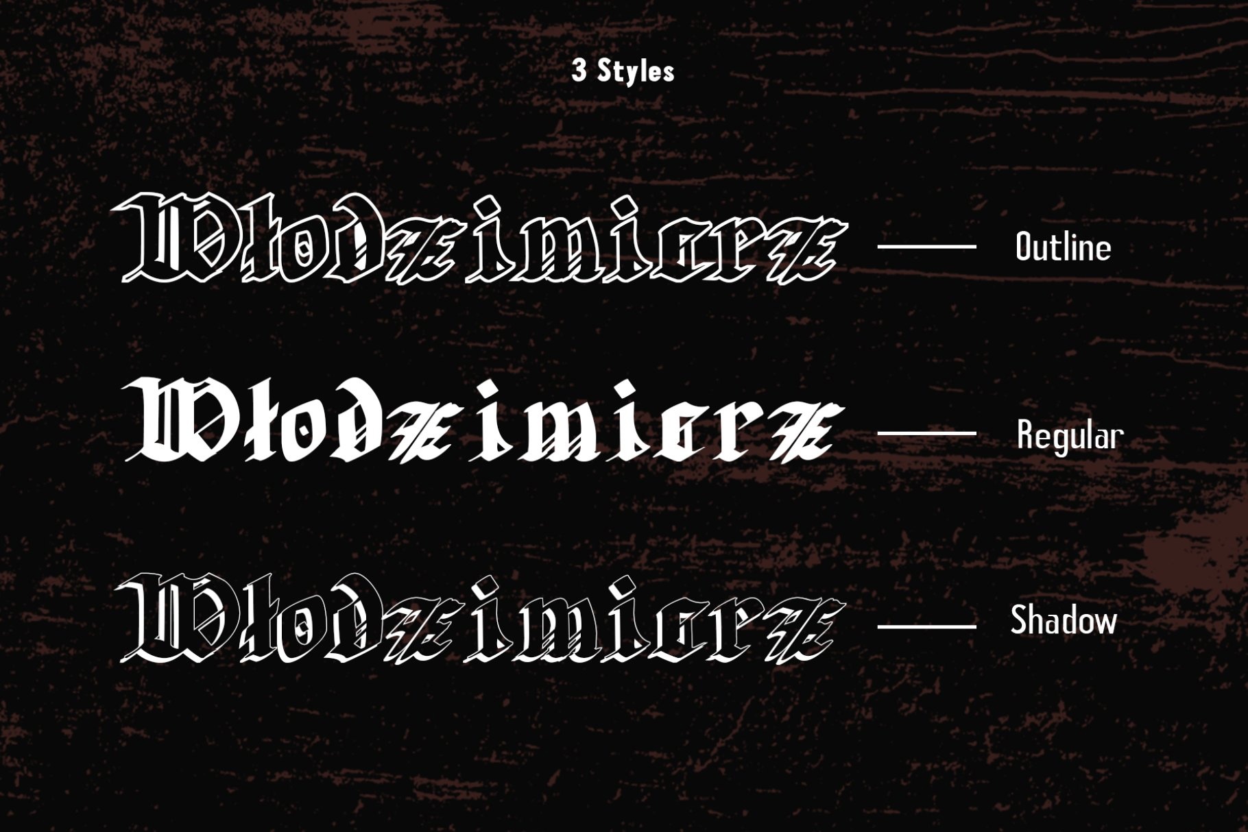 Groundage Outline Font preview