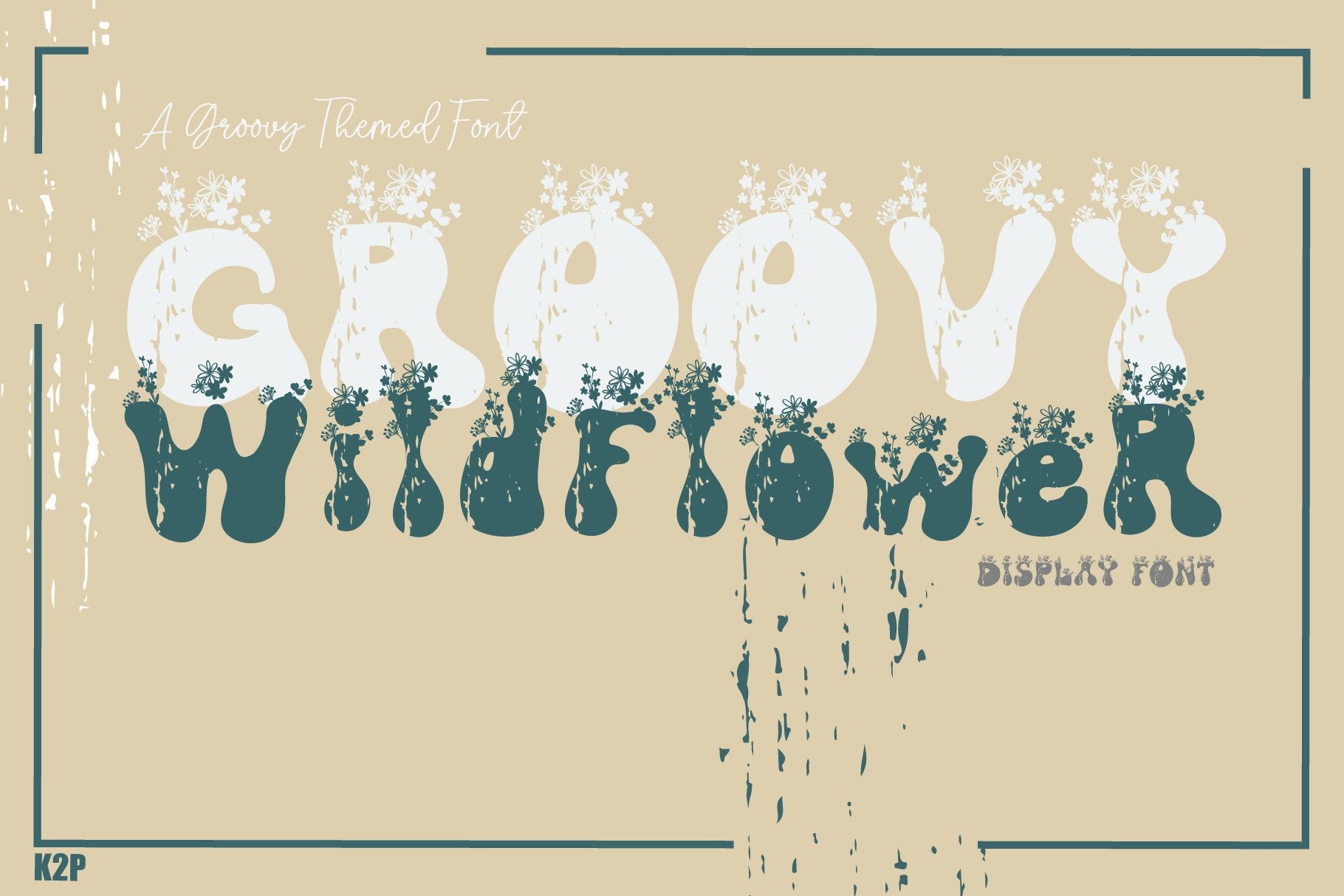 Groovy Wildflower Regular Font preview