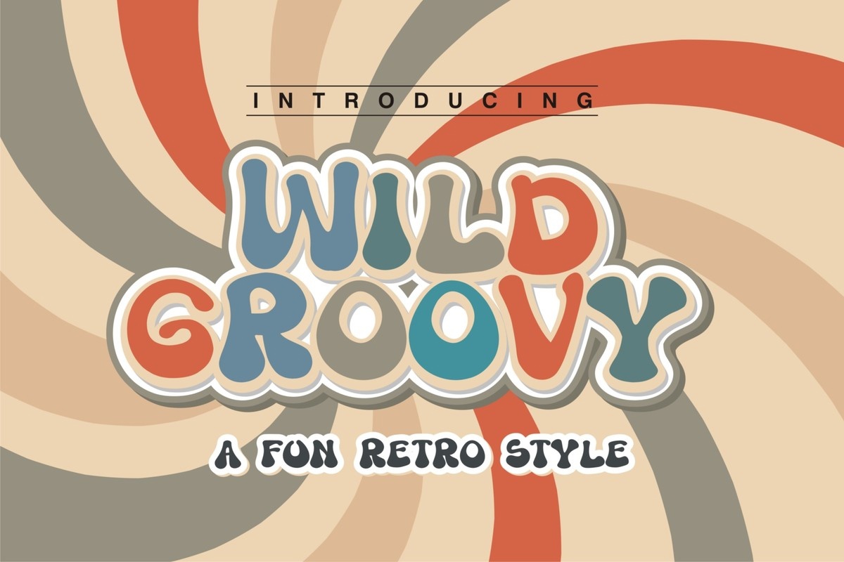 Wild Groovy Font preview