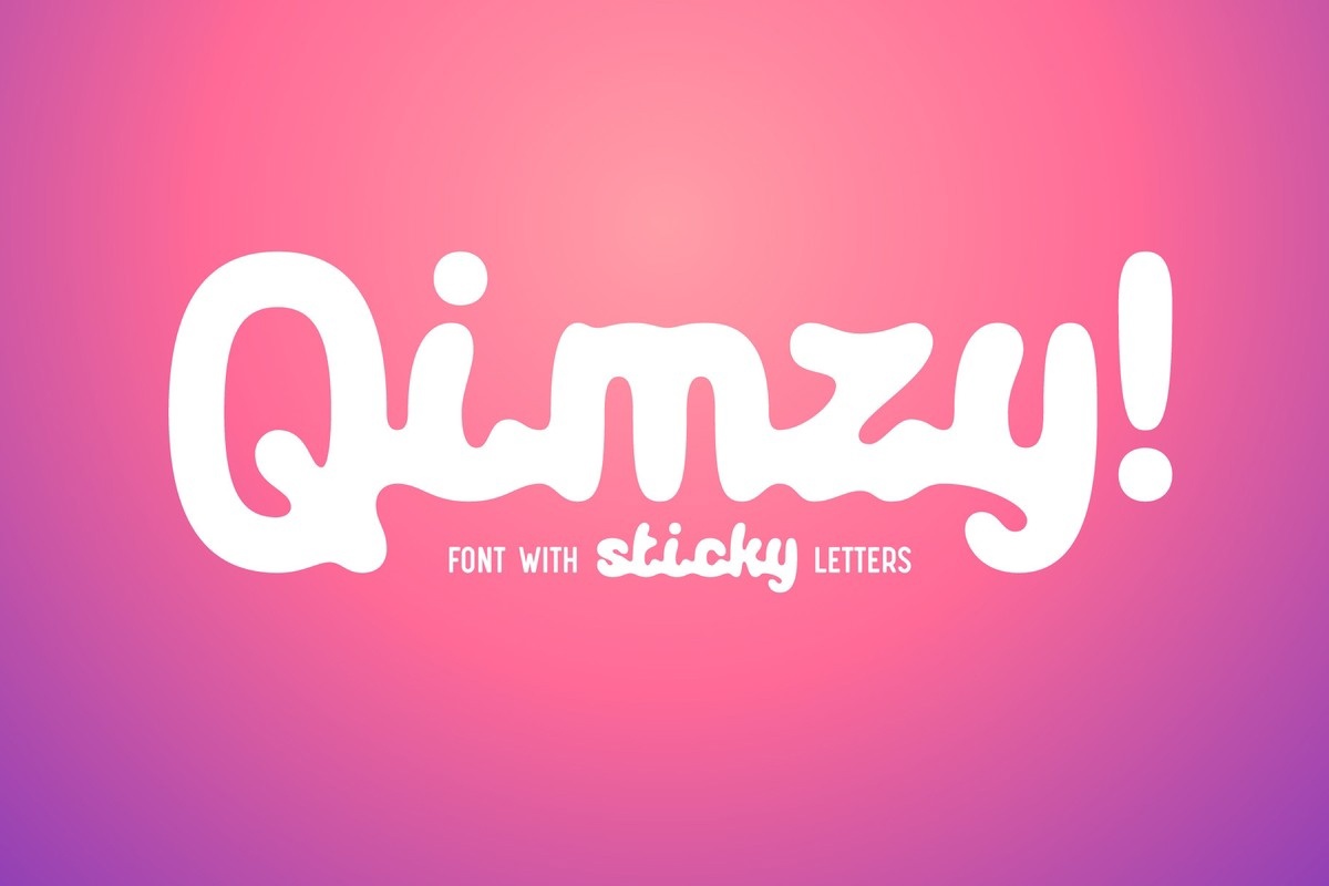 Qimzy Regular Font preview