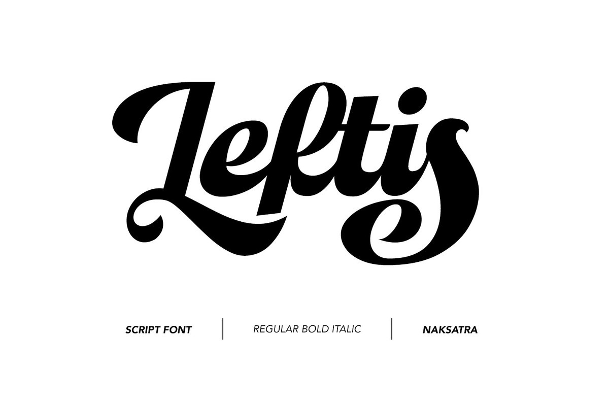 Leftis Thin Font preview