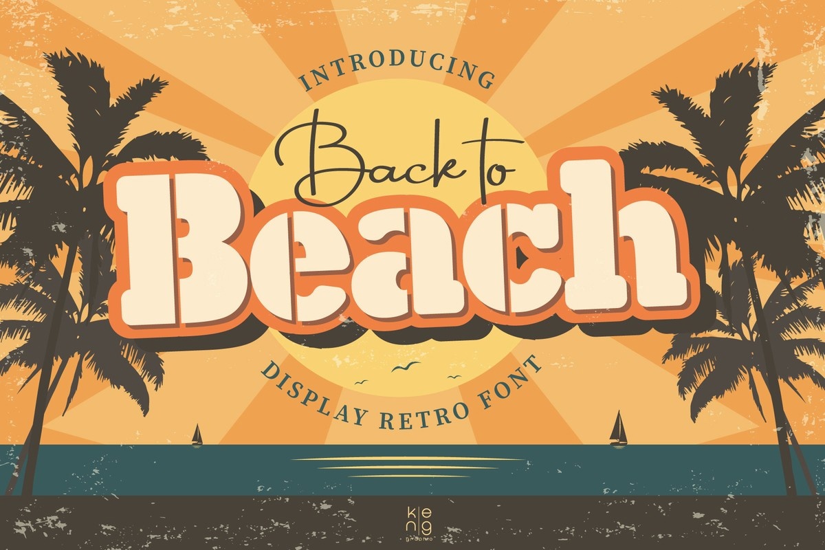 Back to Beach Regular Font preview