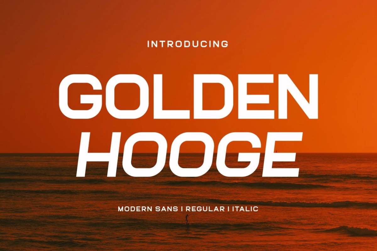 Golden Hooge Regular Font preview