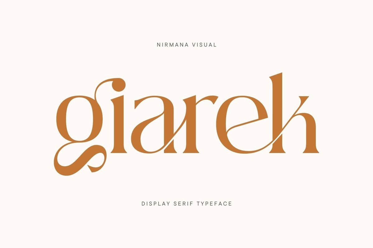 Giarek Font preview