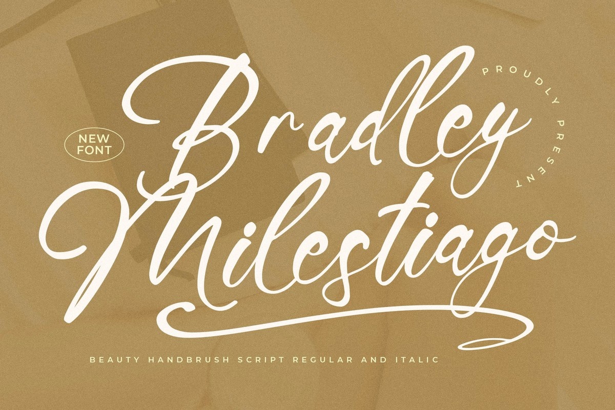 Bradley Milestiago Regular Font preview