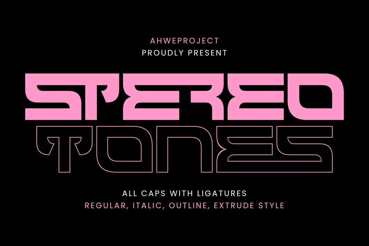 Stereotones Regular Font preview