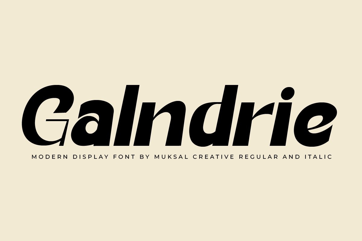 Galndrie Regular Font preview