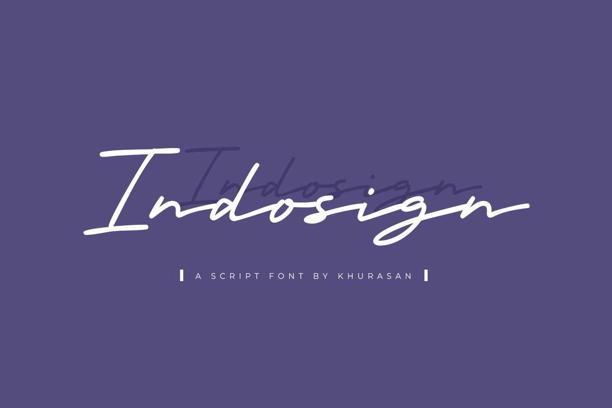 Indosign Font preview
