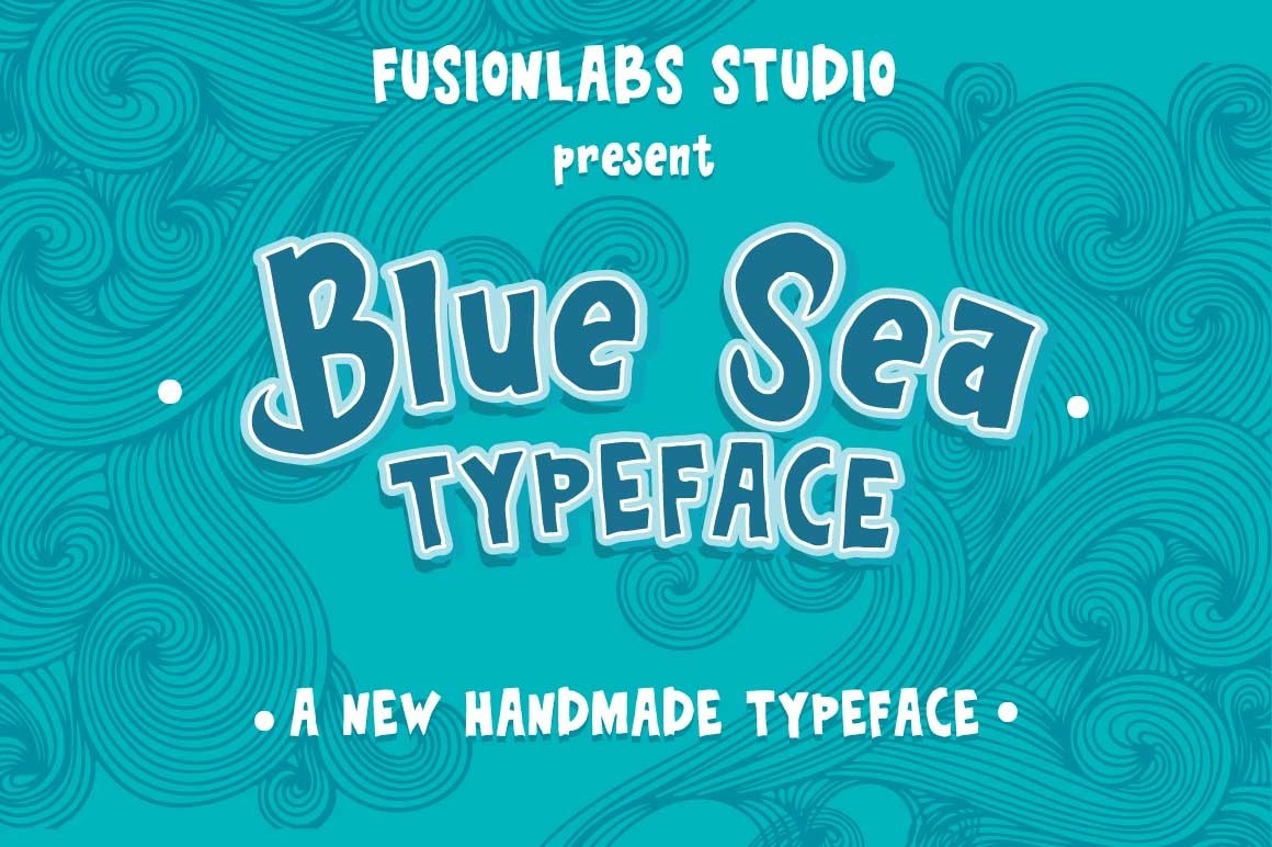 Blue Sea Typeface Font preview