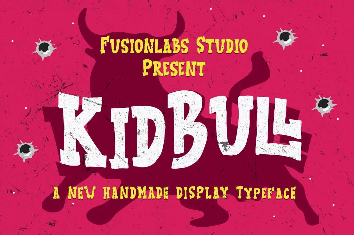 Kid Bull Typeface Font preview