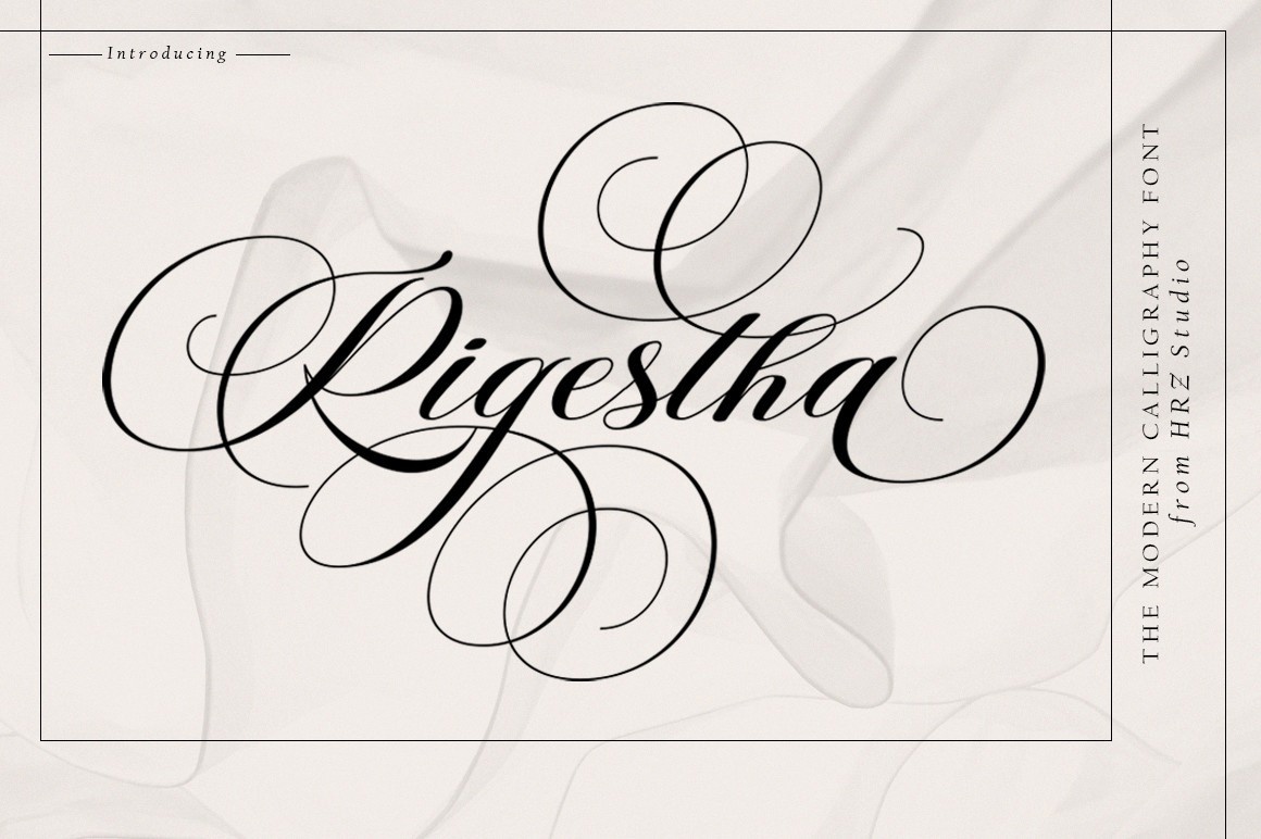 Rigestha Font preview