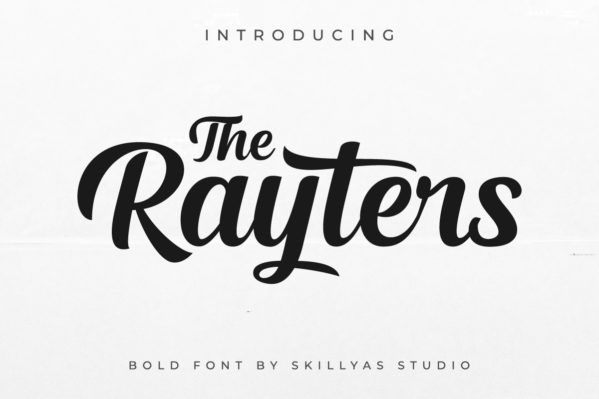 The Rayters Font preview