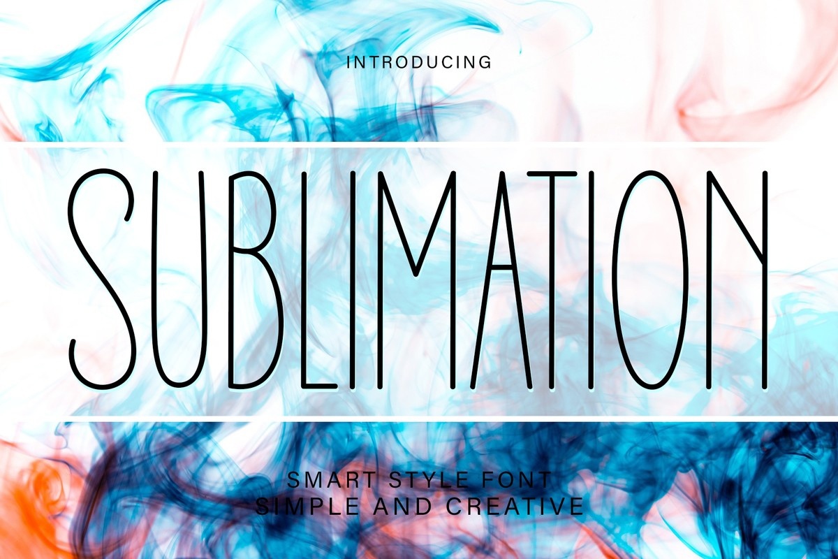 Sublimation Font preview