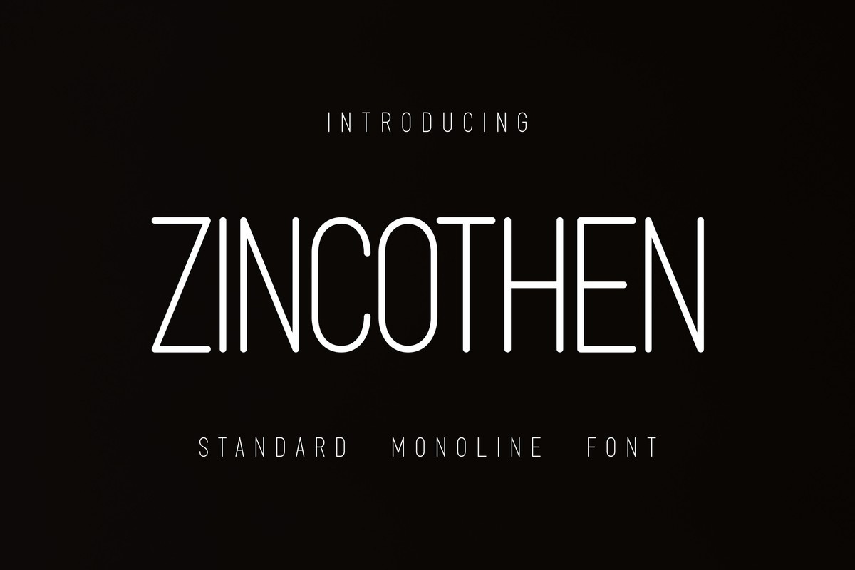 Zincothen Font preview